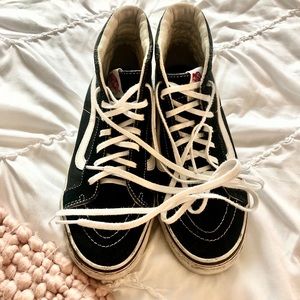Vans black high top